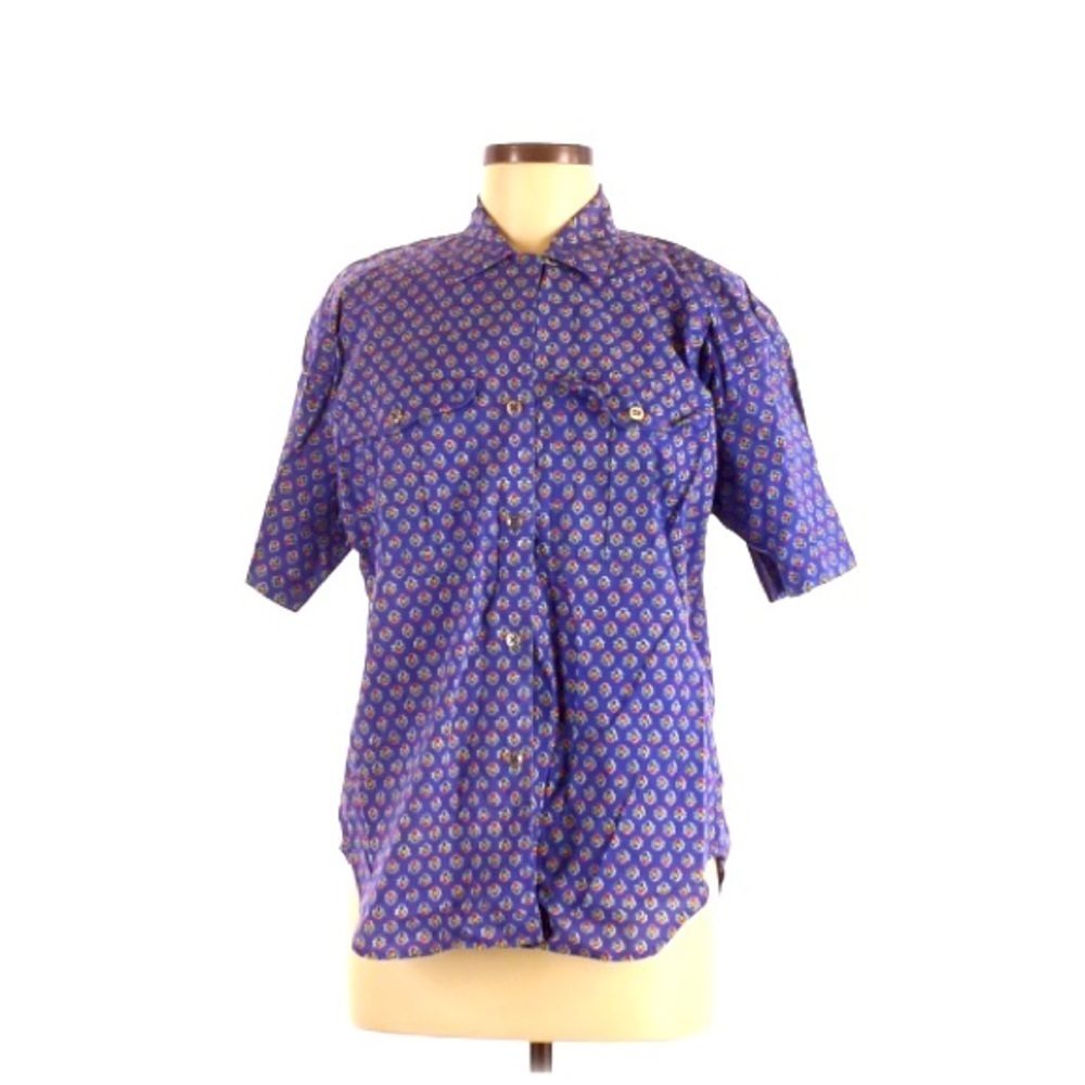 Liz Sport | Button Down Shirt Collard Pattern Med VINTAGE